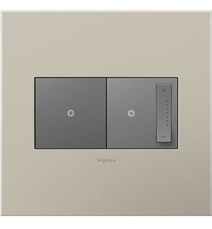 Legrand - AWC2GSN4 - Two-Gang Screwless Wall Plate - adorne - Satin Nickel