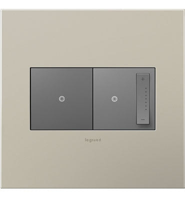 Legrand - AWC2GSN4 - Two-Gang Screwless Wall Plate - adorne - Satin Nickel