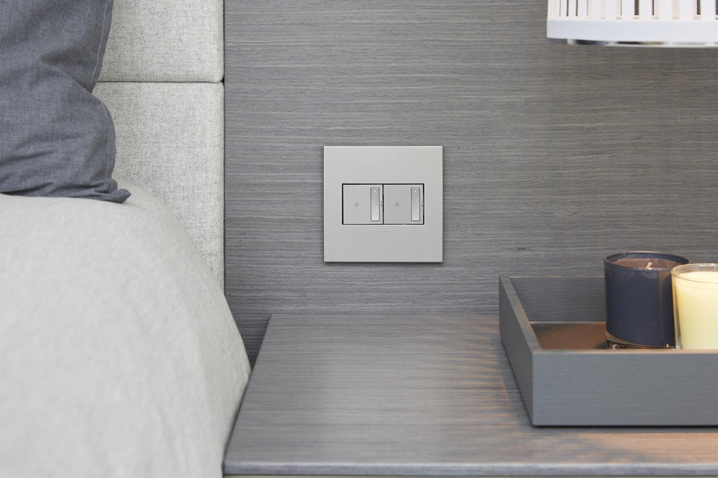 Legrand - AWC2GSN4 - Two-Gang Screwless Wall Plate - adorne - Satin Nickel
