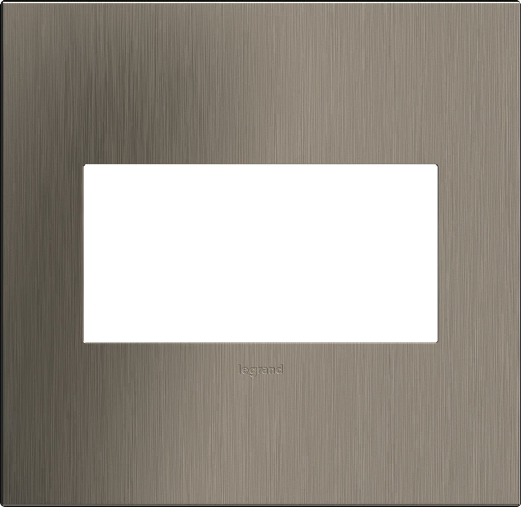 Legrand - AWC2GSN4 - Two-Gang Screwless Wall Plate - adorne - Satin Nickel