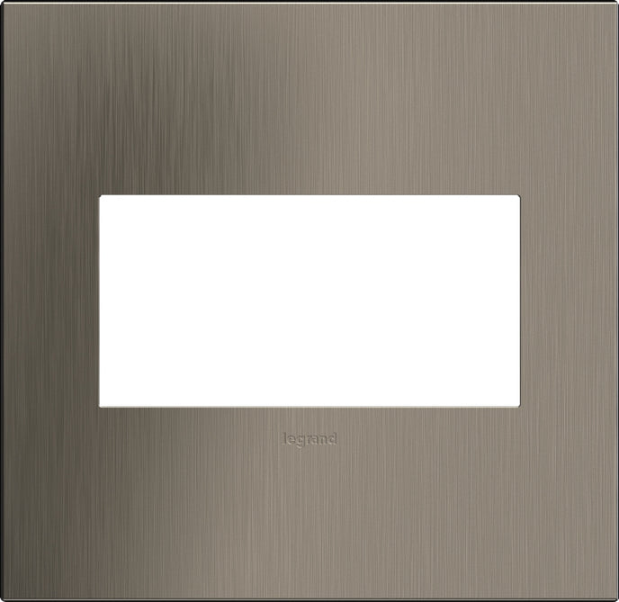 Legrand - AWC2GSN4 - Two-Gang Screwless Wall Plate - adorne - Satin Nickel