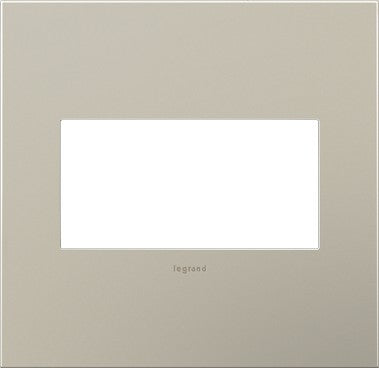 Legrand - AWC2GSN4 - Two-Gang Screwless Wall Plate - adorne - Satin Nickel
