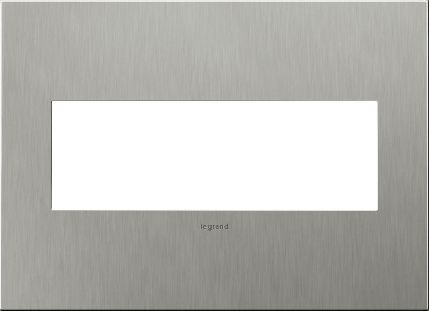 Legrand - AWC3GBS4 - Wall Plate - Adorne - Stainless Steel