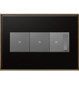 Legrand - AWC3GOB4 - Three-Gang Screwless Wall Plate - adorne - Oil Rubbed Bronze