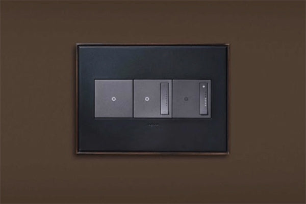 Legrand - AWC3GOB4 - Three-Gang Screwless Wall Plate - adorne - Oil Rubbed Bronze