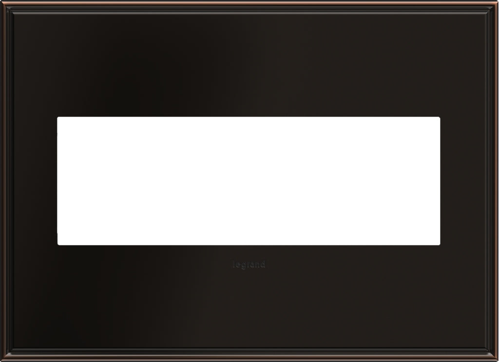 Legrand - AWC3GOB4 - Three-Gang Screwless Wall Plate - adorne - Oil Rubbed Bronze