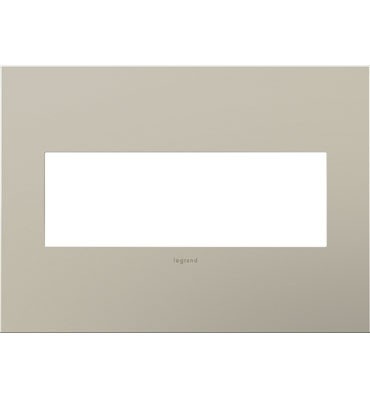 Legrand - AWC3GSN4 - Three-Gang Screwless Wall Plate - adorne - Satin Nickel
