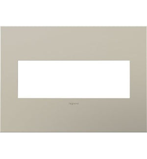 Legrand - AWC3GSN4 - Three-Gang Screwless Wall Plate - adorne - Satin Nickel