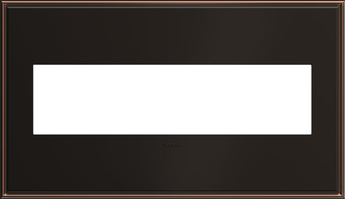 Legrand - AWC4GOB4 - Four-Gang Screwless Wall Plate - adorne - Oil Rubbed Bronze