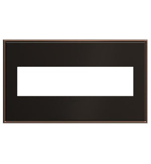 Legrand - AWC4GOB4 - Four-Gang Screwless Wall Plate - adorne - Oil Rubbed Bronze