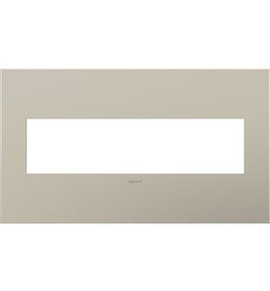 Legrand - AWC4GSN4 - Four-Gang Screwless Wall Plate - adorne - Satin Nickel