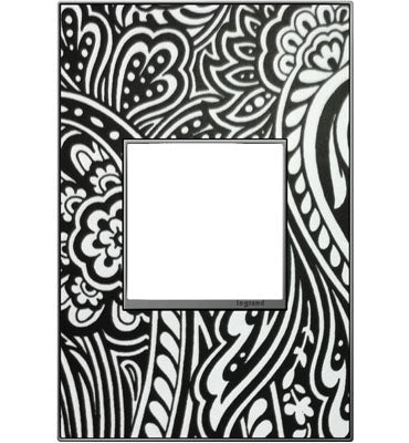 Legrand - AWM1G2M4 - One-Gang Screwless Wall Plate Trim - adorne - Magnesium