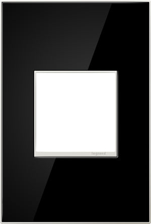 Legrand - AWM1G2MB4 - Gang Wall Plate - Adorne - Black