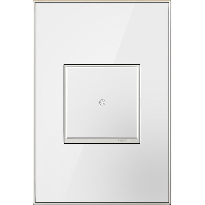 Legrand - AWM1G2MW4 - One-Gang Screwless Wall Plate - adorne - Mirror White
