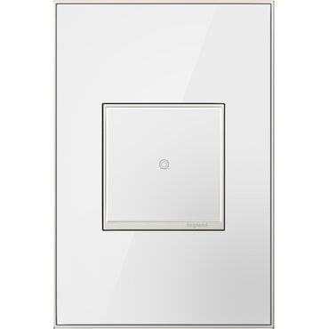 Legrand - AWM1G2MW4 - One-Gang Screwless Wall Plate - adorne - Mirror White