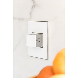 Legrand - AWM1G2MW4 - One-Gang Screwless Wall Plate - adorne - Mirror White