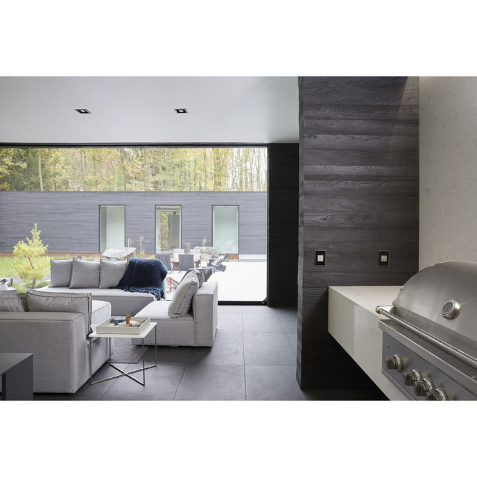 Legrand - AWM1G3MB4 - One-Gang-Plus Screwless Wall Plate - adorne - Mirror Black