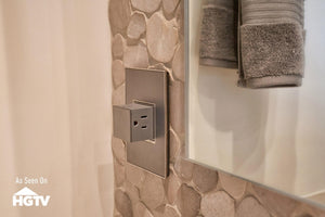 Legrand - AWM1G3MS4 - One-Gang-Plus Screwless Wall Plate - adorne - Brushed Stainless