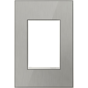 Legrand - AWM1G3MS4 - Gang Wall Plate - Adorne - Brushed Stainless