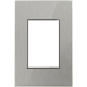 Legrand - AWM1G3MS4 - One-Gang-Plus Screwless Wall Plate - adorne - Brushed Stainless