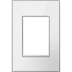 Legrand - AWM1G3MW4 - Gang Wall Plate - Adorne - White