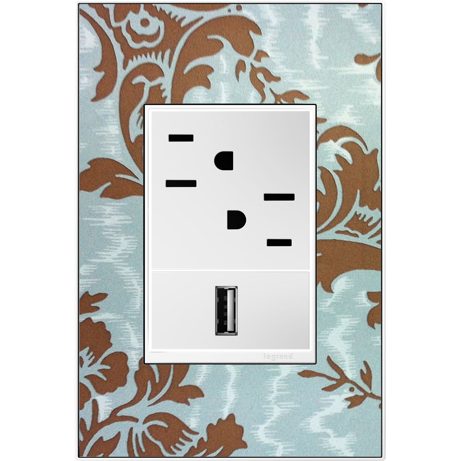 Legrand - AWM1G3W4 - One-Gang-Plus Screwless Wall Plate Trim - adorne - White