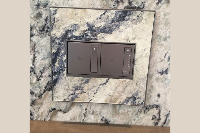 Legrand - AWM2GM4 - Two-Gang Screwless Wall Plate Trim - adorne - Magnesium