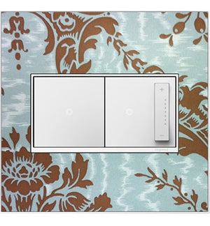 Legrand - AWM2GW4 - Two-Gang Screwless Wall Plate Trim - adorne - White