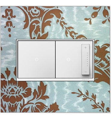 Legrand - AWM2GW4 - Two-Gang Screwless Wall Plate Trim - adorne - White