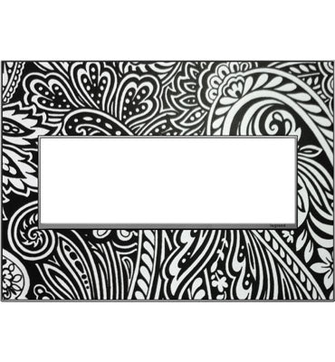 Legrand - AWM3GM4 - Three-Gang Screwless Wall Plate Trim - adorne - Magnesium