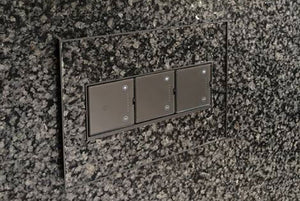 Legrand - AWM3GM4 - Three-Gang Screwless Wall Plate Trim - adorne - Magnesium