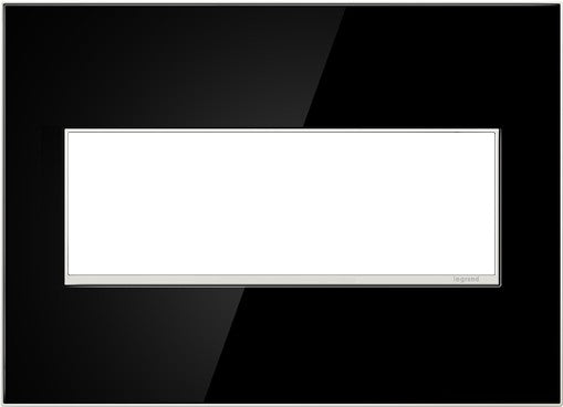 Legrand - AWM3GMB4 - Three-Gang Screwless Wall Plate - adorne - Mirror Black