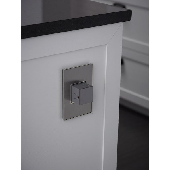 Legrand - AWM3GMS4 - Three-Gang Screwless Wall Plate - adorne - Brushed Stainless