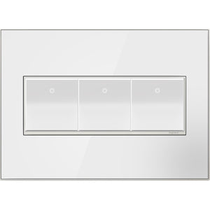 Legrand - AWM3GMW4 - Three-Gang Screwless Wall Plate - adorne - Mirror White