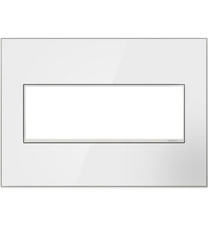 Legrand - AWM3GMW4 - Three-Gang Screwless Wall Plate - adorne - Mirror White