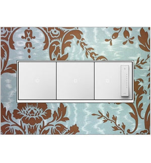 Legrand - AWM3GW4 - Three-Gang Screwless Wall Plate Trim - adorne - White