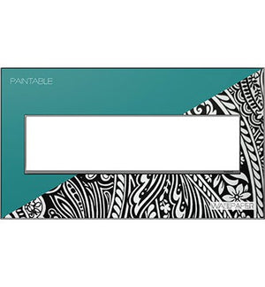Legrand - AWM4GM4 - Four-Gang Screwless Wall Plate Trim - adorne - Magnesium