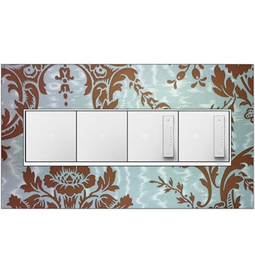 Legrand - AWM4GW4 - Four-Gang Screwless Wall Plate Trim - adorne - White