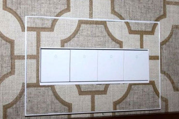 Legrand - AWM4GW4 - Four-Gang Screwless Wall Plate Trim - adorne - White
