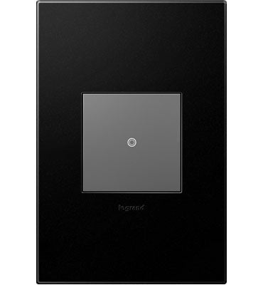 Legrand - AWP1G2GR6 - One-Gang Screwless Wall Plate with Microban - adorne - Graphite