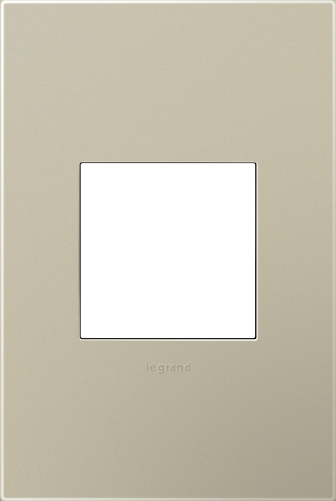 Legrand - AWP1G2TM6 - One-Gang Screwless Wall Plate with Microban - adorne - Titanium