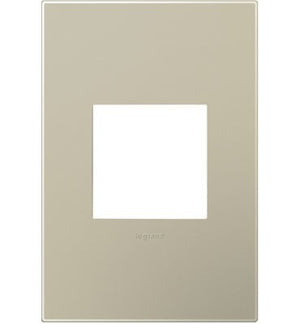 Legrand - AWP1G2TM6 - One-Gang Screwless Wall Plate with Microban - adorne - Titanium