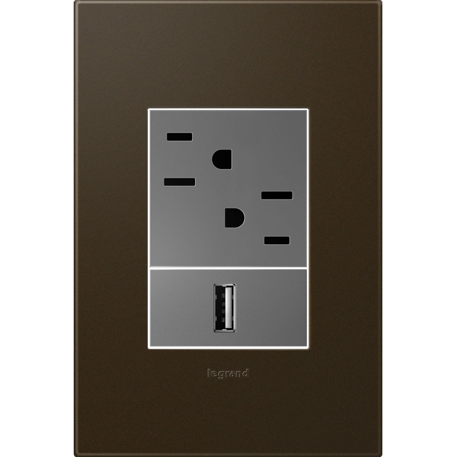 Legrand - AWP1G3BR4 - Gang Wall Plate - Adorne - Bronze