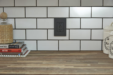 Legrand - AWP1G3GR4 - One-Gang-Plus Screwless Wall Plate with Microban - adorne - Graphite