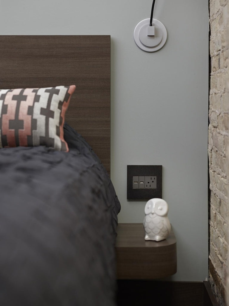 Legrand - AWP1G3GR4 - One-Gang-Plus Screwless Wall Plate with Microban - adorne - Graphite