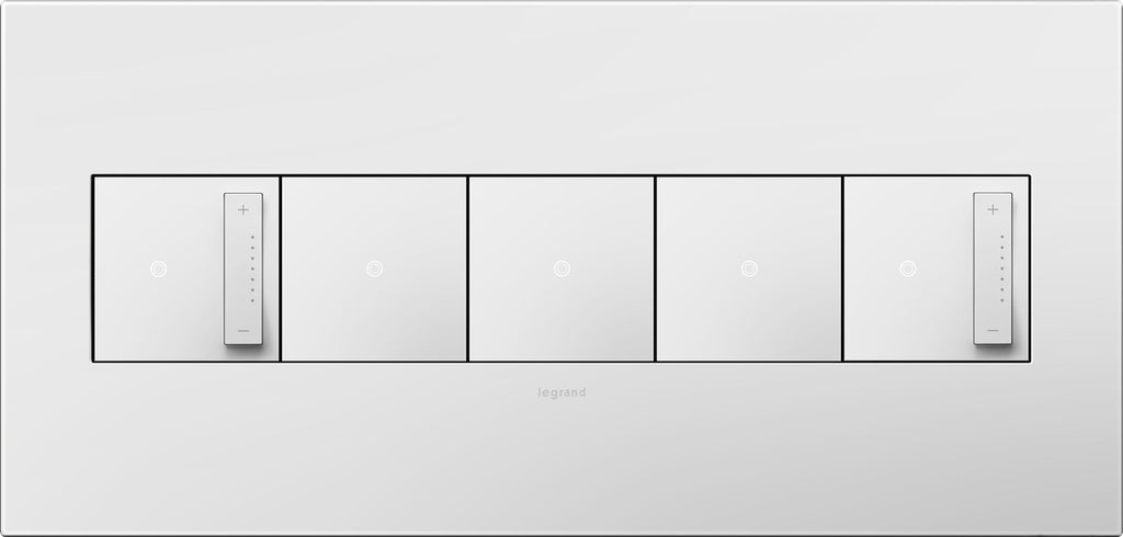 Legrand - AWP1G3WH4 - One-Gang-Plus Screwless Wall Plate with Microban - adorne - Gloss White