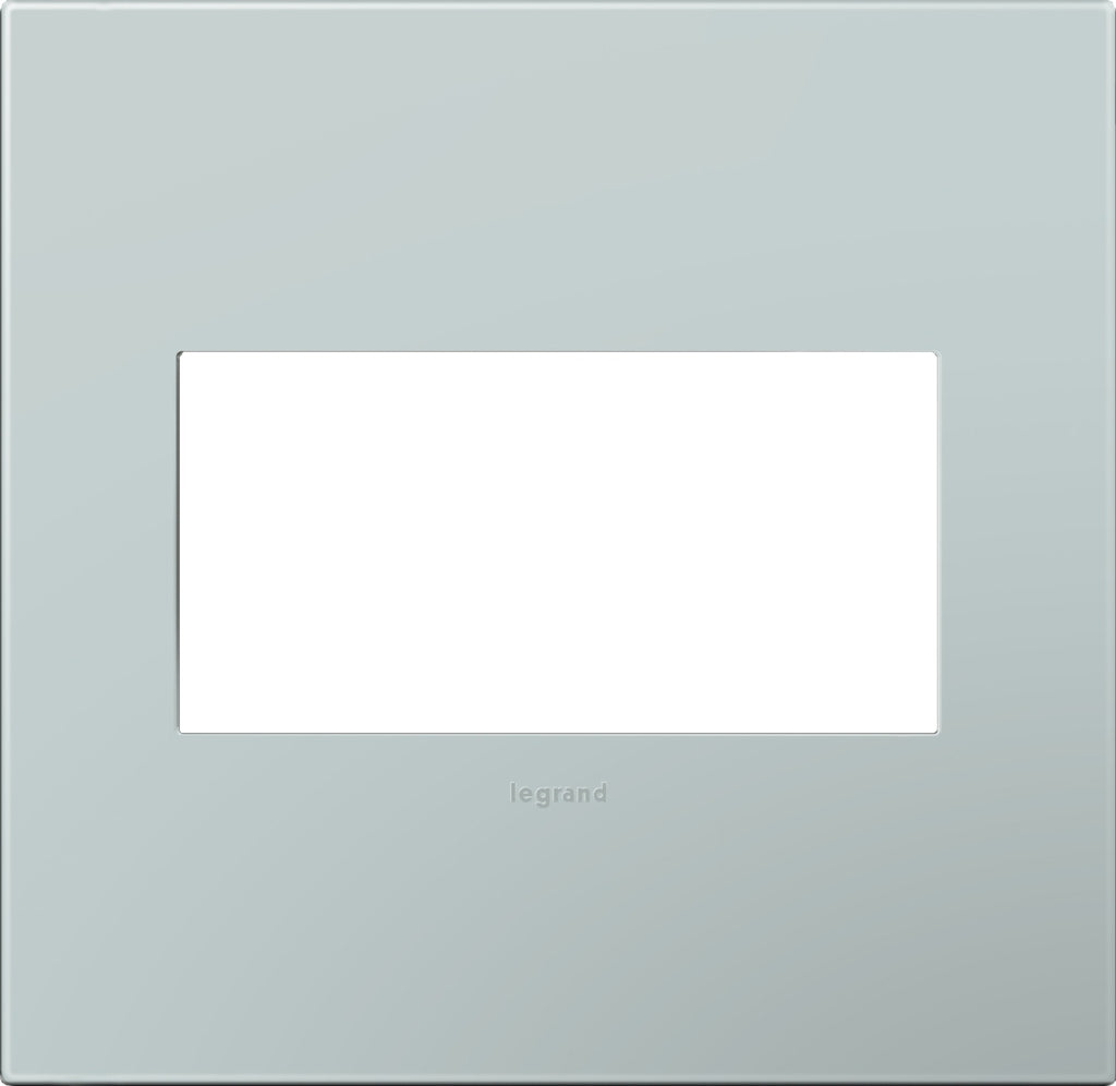 Legrand - AWP2GBL4 - Two-Gang Screwless Wall Plate with Microban - adorne - Pale Blue
