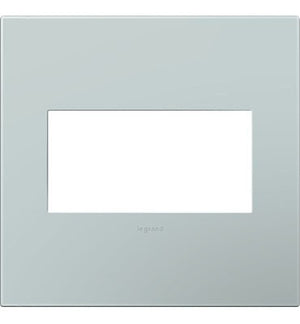 Legrand - AWP2GBL4 - Two-Gang Screwless Wall Plate with Microban - adorne - Pale Blue