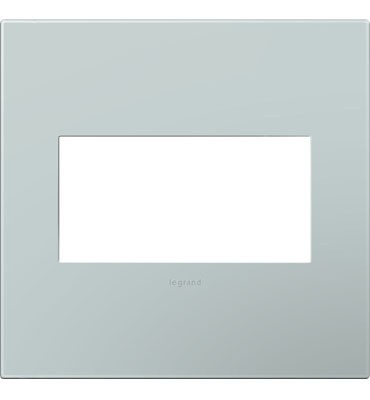 Legrand - AWP2GBL4 - Two-Gang Screwless Wall Plate with Microban - adorne - Pale Blue