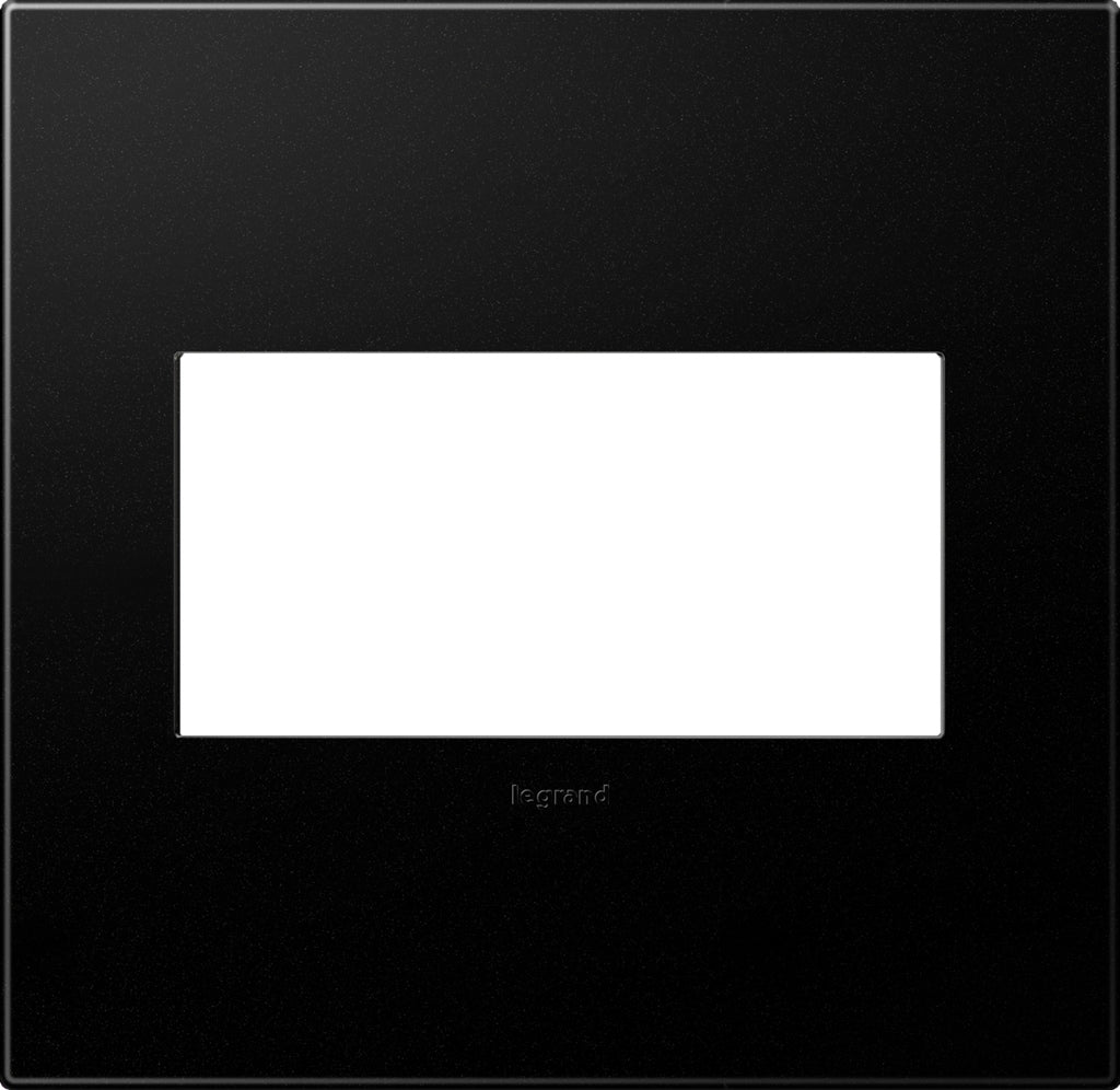 Legrand - AWP2GGR4 - Two-Gang Screwless Wall Plate with Microban - adorne - Graphite